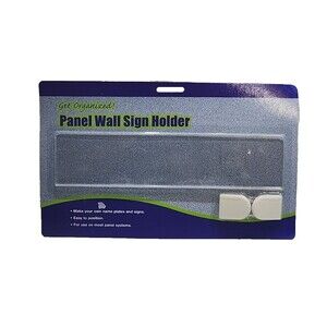 Clear Office Wall Sign Holder 9x2” Name Plate Display NIP New Conference Room